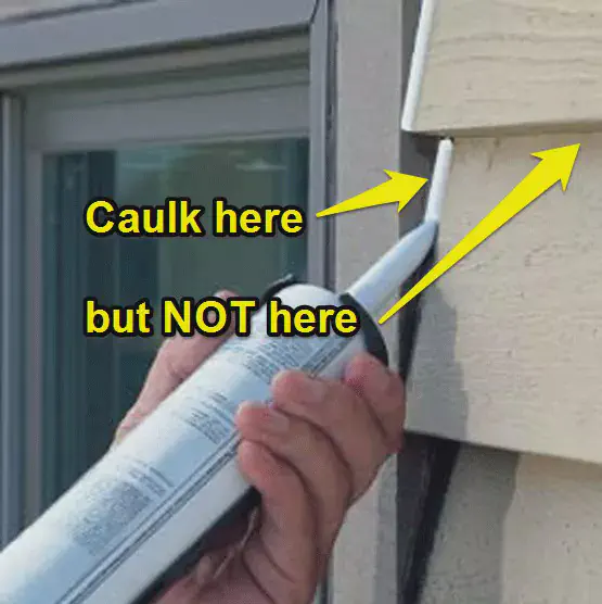 caulk here but not there
