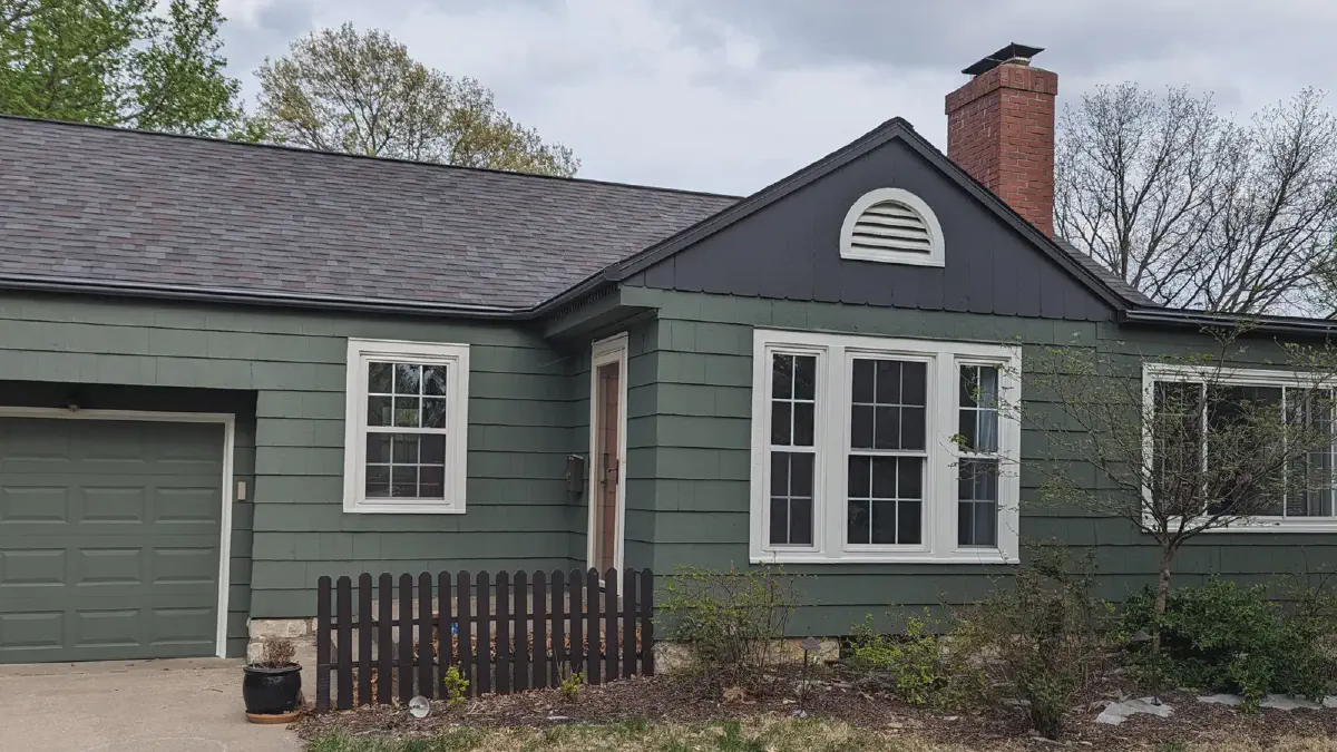 exterior paint green ranch