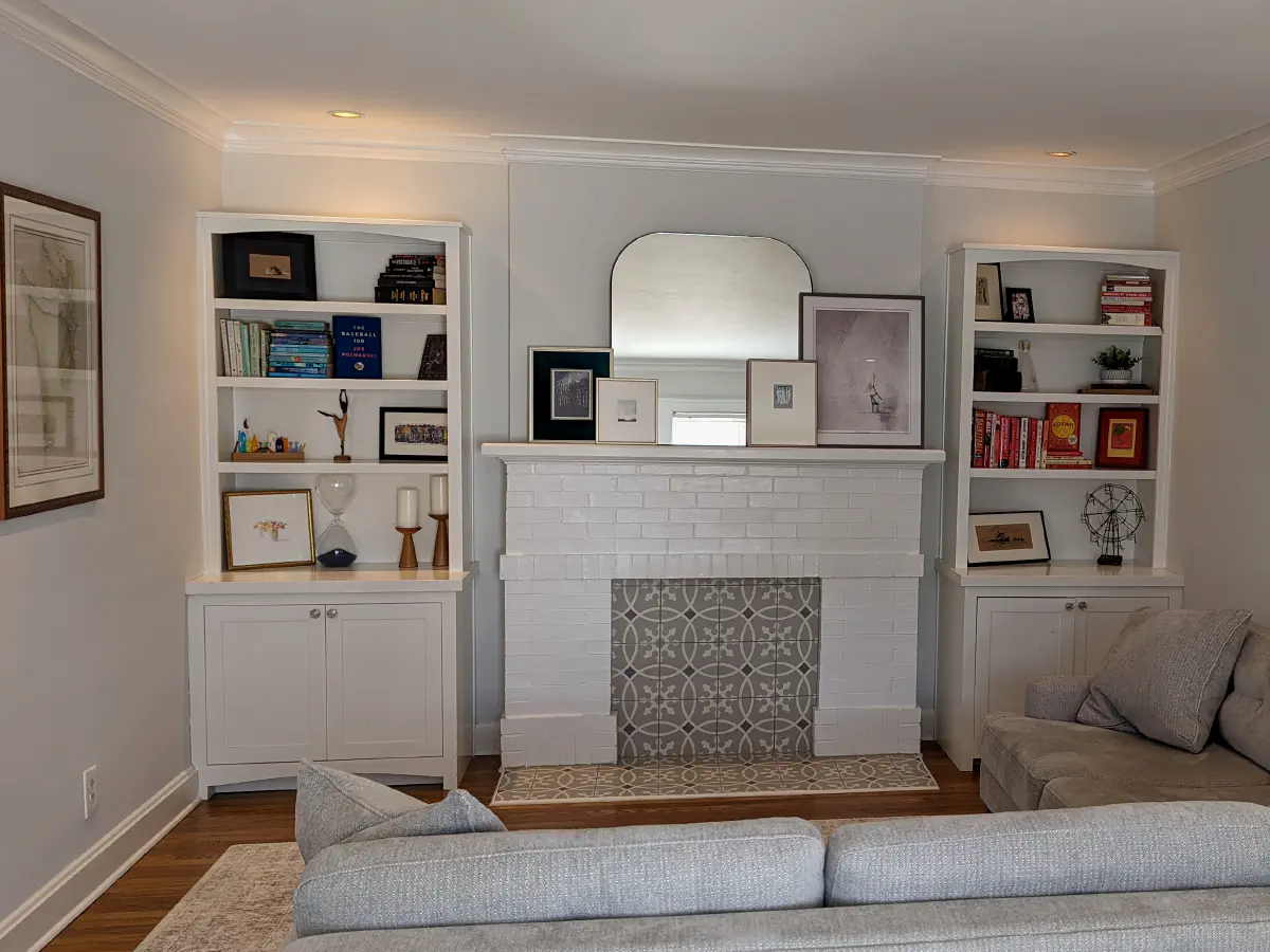 white living room